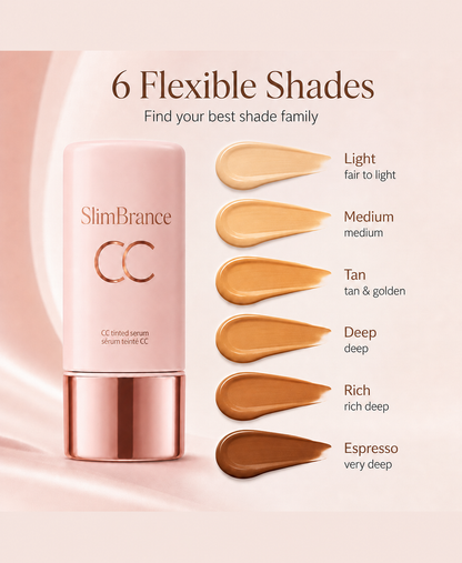 CC Tinted Serum – Shade-Adaptive Coverage, 24H Hydration & Waterproof Wear